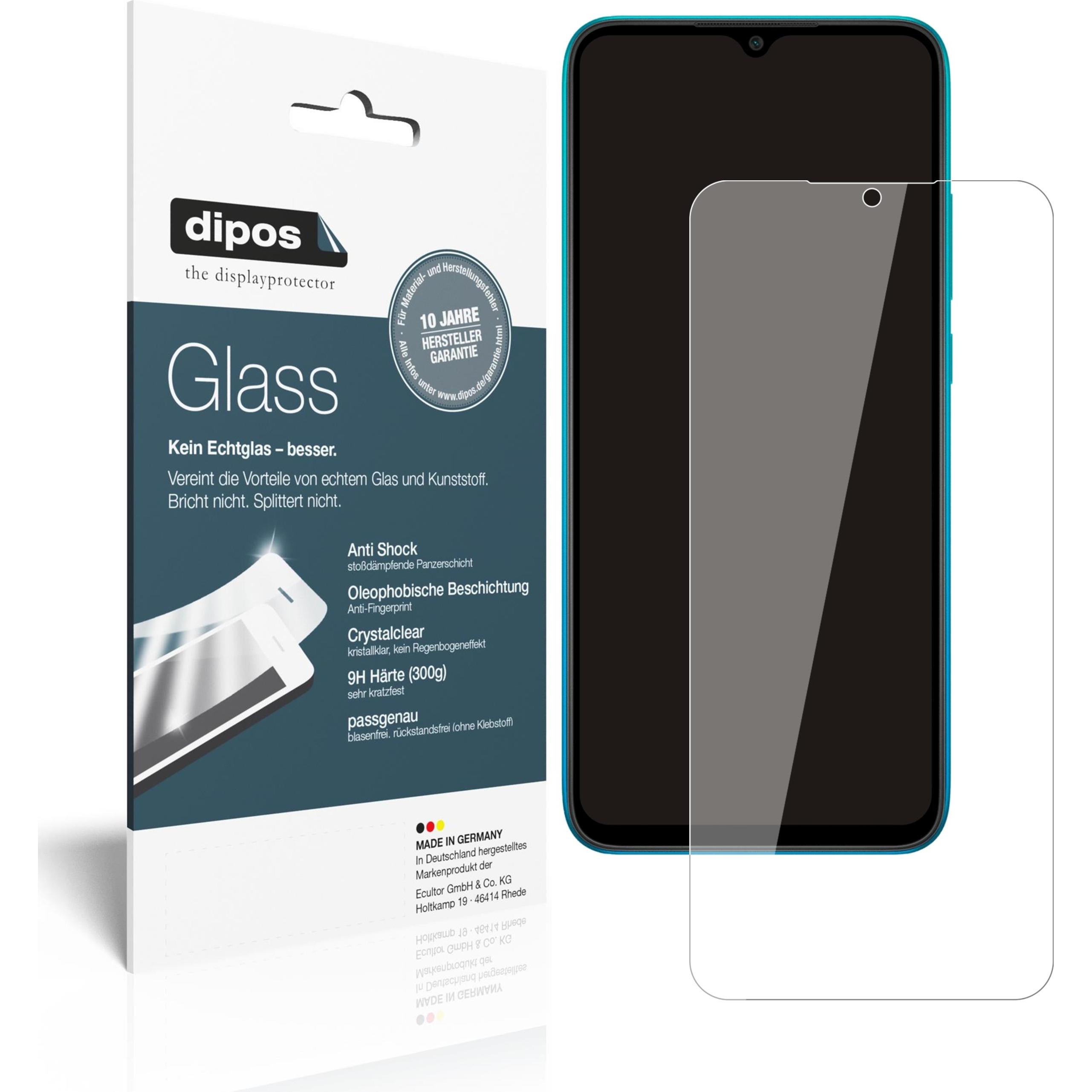 Dipos Displayschutz Anti-Shock (1 Stück, Xiaomi Redmi 9A Sport), Smartphone Schutzfolie, Transparent
