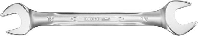 Produktbild Bahco Doppelmaulschlüssel, 18 mm × 19 mm, verchromt, 222 mm (19 mm)
