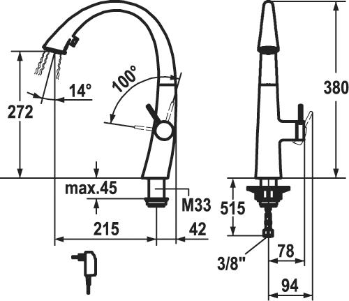 Immagine prodotto KWC Rubinetti per lavandini Zoe A 215