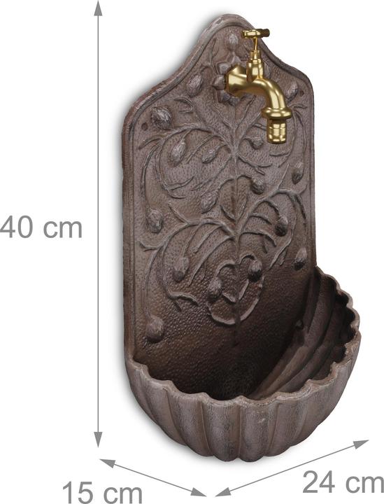 Produktbild Relaxdays Wandbrunnen