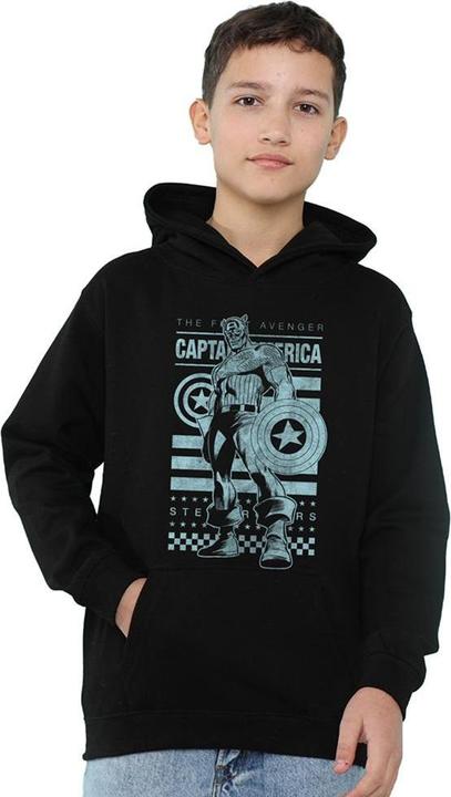 Produktbild Captain America Kapuzenpullover Zum Überziehen (128)