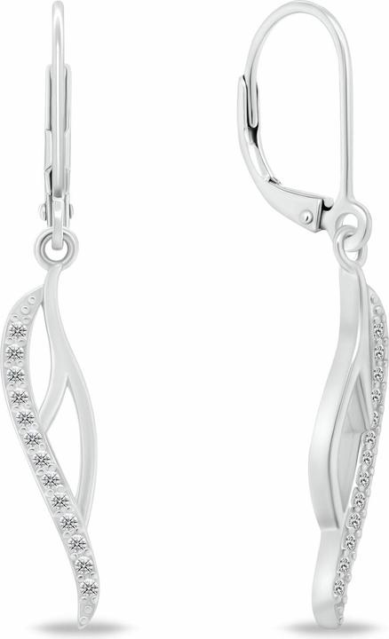 Produktbild Brilio Silver - Charming silver earrings with zircons EA270W