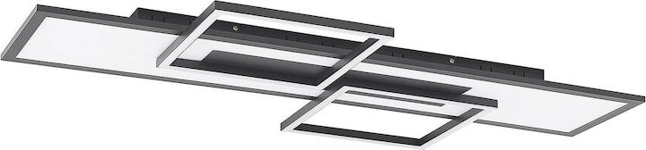 Actual product image Lucande Narumi LED Ceiling Lamp CCT, 110cm, black (2100 lm)