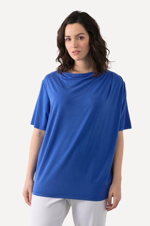 Produktbild Ulla Popken T-Shirt, Lyocell, Wasserfall-Ausschnitt, Halbarm (50, 52)