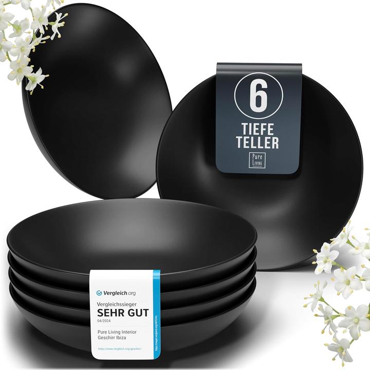 Pure Living Interior Design Manhattan Suppenteller-Set für 6 Personen (6 x)