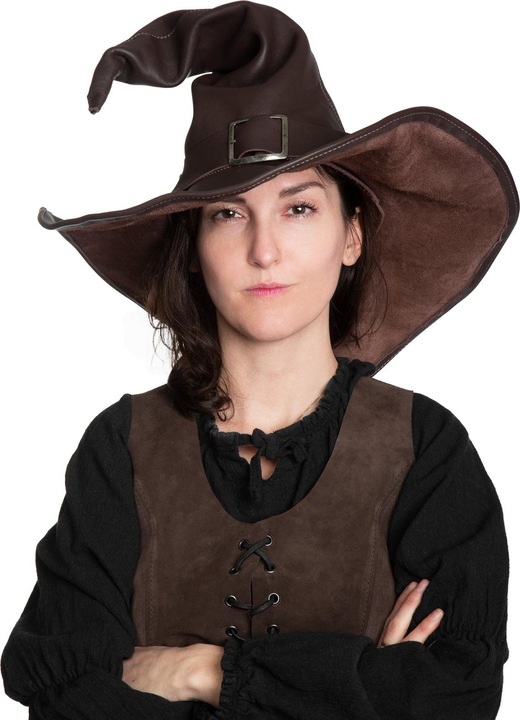 Produktbild Metamorph Hexenhut aus Leder - Wicca