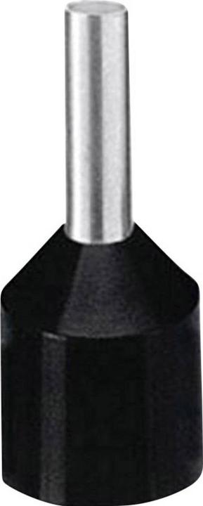 Produktbild Phoenix Contact Aderendhülse 1.5 mm² 8 mm Teilisoliert Schwarz 3201916 100 St.