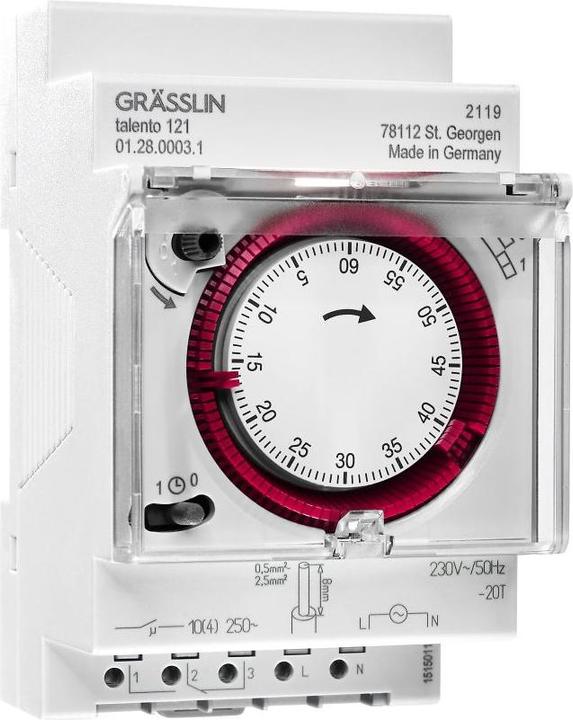 Actual product image Elbro REG time switch talento 121, 1-0 clock, sealable