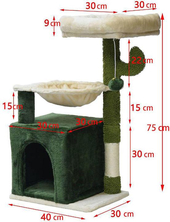 Produktbild Fudajo Kaktus (75 cm, Grün, Beige)