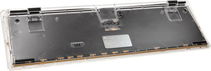 Actual product image Ducky One 3 Aura White Gaming Keyboard, RGB LED - MX-Blue (US, Cable)