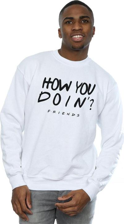 Immagine prodotto Friends How You Doin? Boyfriend Fit Felpa Uomo (XL)