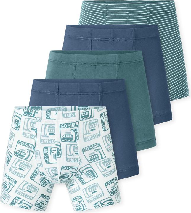 Blau, grün-weiss gestreift, Sortiert