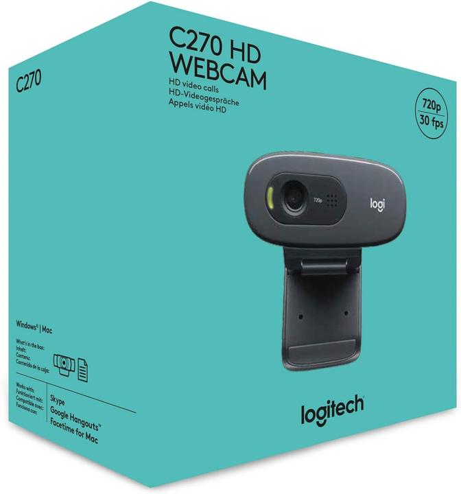 Produktbild Logitech C270 HD Webcam mit Rauschunterdrückung