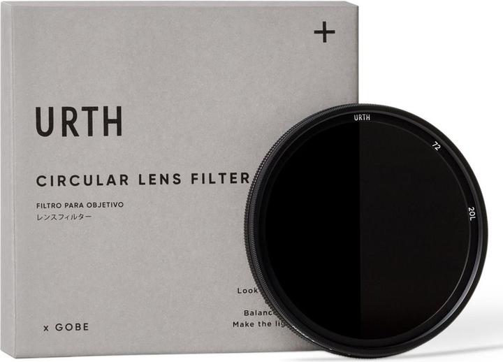 Productafbeelding Urth 72mm ND8 128 (3 7 Stop) Variabel ND Lensfilter (Plus+) (72 mm, ND / grijsfilter)