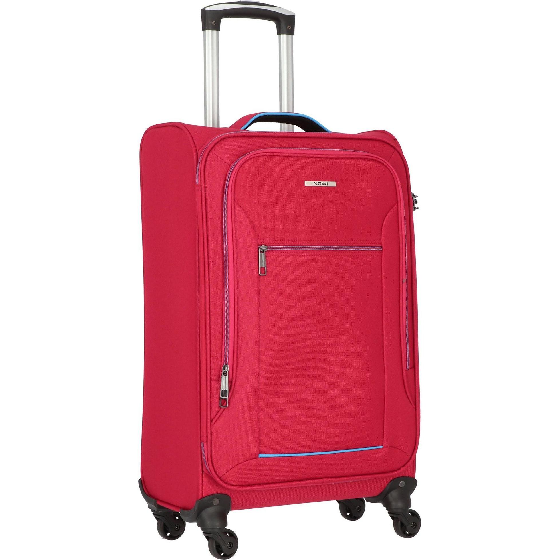 Nowi, Koffer, Sevilla 4 Rollen Trolley 64 cm, Blau, (50 l, M (50 - 90l))
