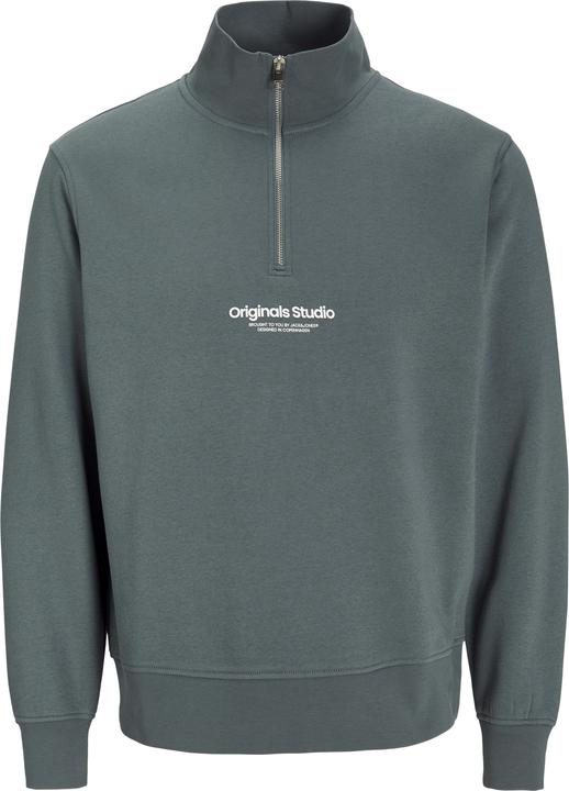 Produktbild Jack & Jones Plus Size Gedruckt Sweatshirt mit halbem Reissverschluss Sweatshirt mit halbem Reissverschluss (4XL)