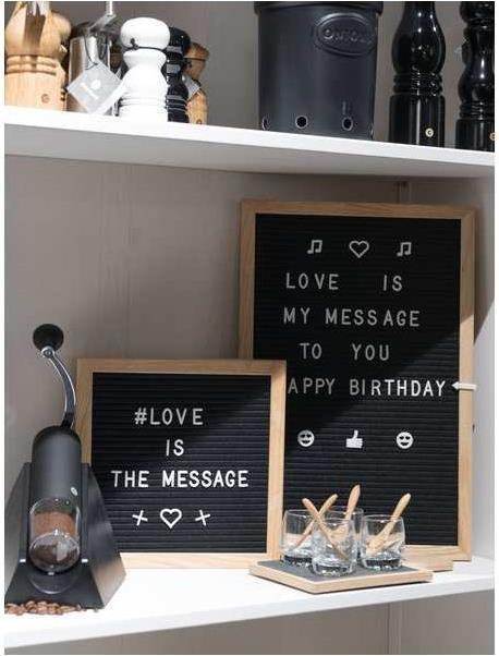 Produktbild Vegas Lights Letter board vintage (Kombitafel, 25 x 25 cm)