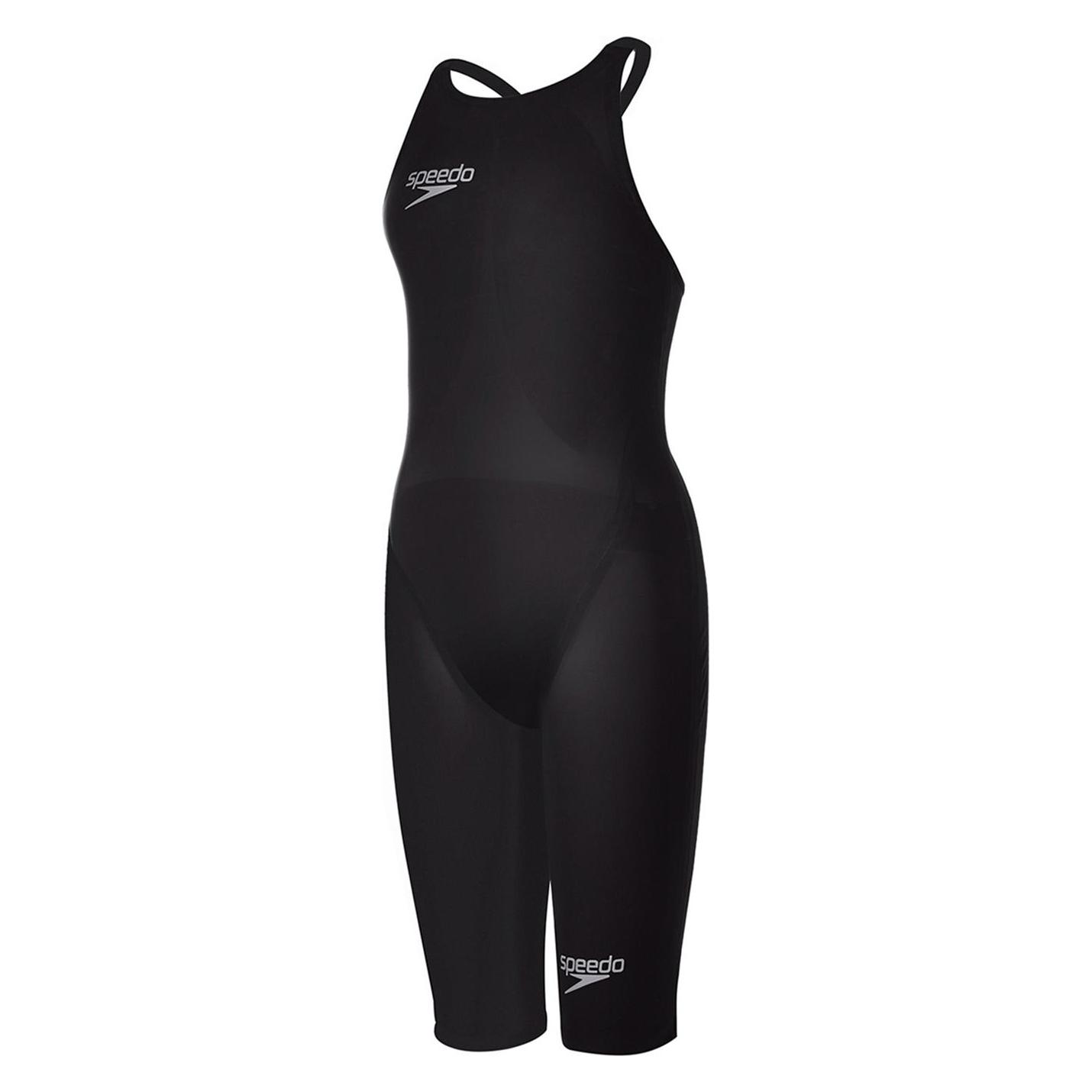 Speedo, Damen, Badeanzüge, Jumpsuit Lzr Clb Kneeskin+cs, Schwarz, (32)