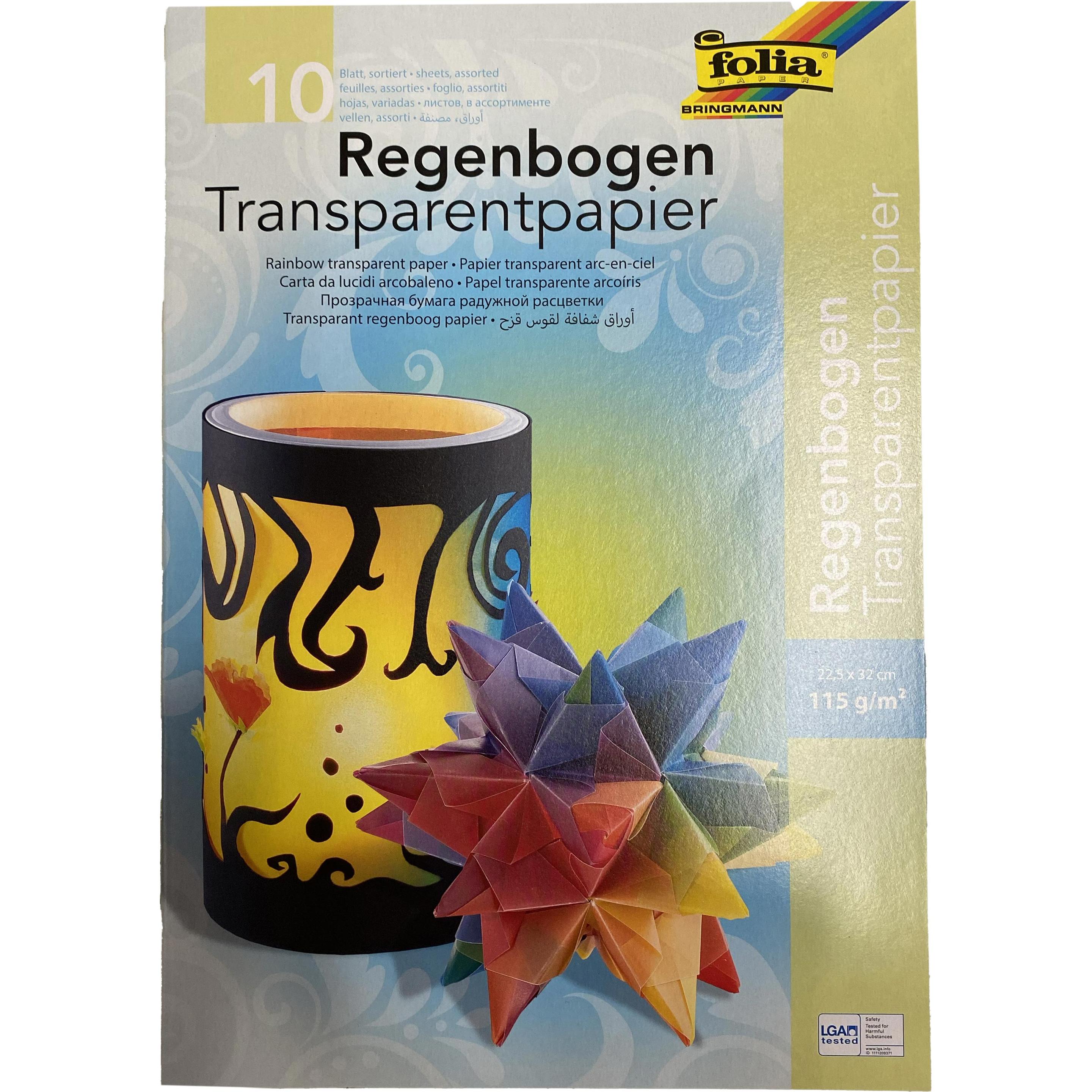 Folia, Bastelpapier, Transparentpapier (115 g/m², 10 x)