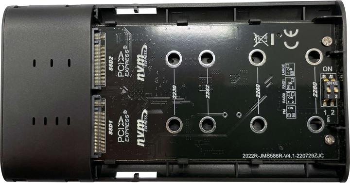 Produktbild LC-Power LC-M2-C-NVME-2X2-RAID USB-C-Gehuse fr NVMe-M.2 retail (M.2)