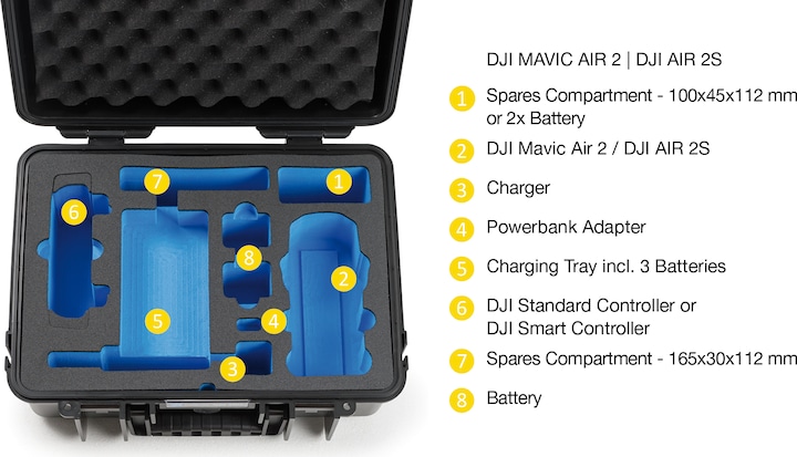 Actual product image B&W International Type 4000 B (Drone case, DJI Mavic Air 2)