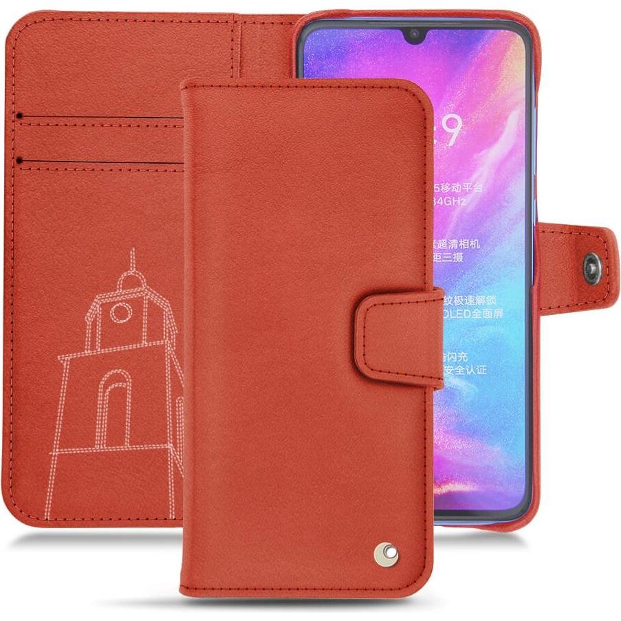 Noreve Lederschutzhülle Wallet (Xiaomi Mi 9), Smartphone Hülle, Orange
