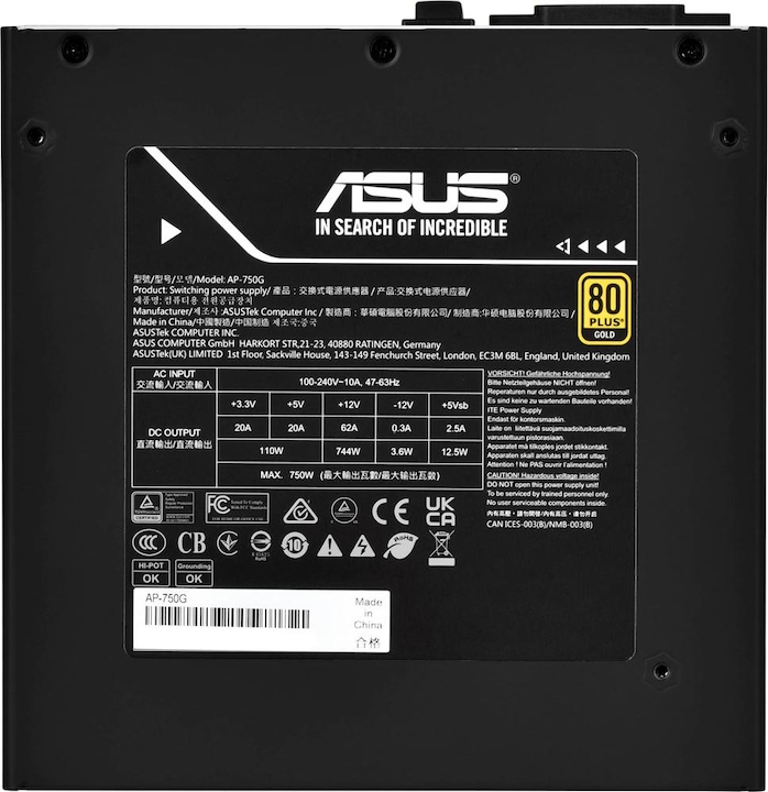 Produktbild ASUS Prime 750W Gold (750 W)