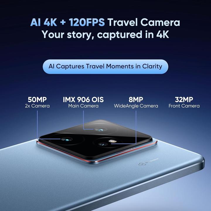 Produktbild realme GT7 5G (256 GB, Schwarz, Dual SIM, 5G)