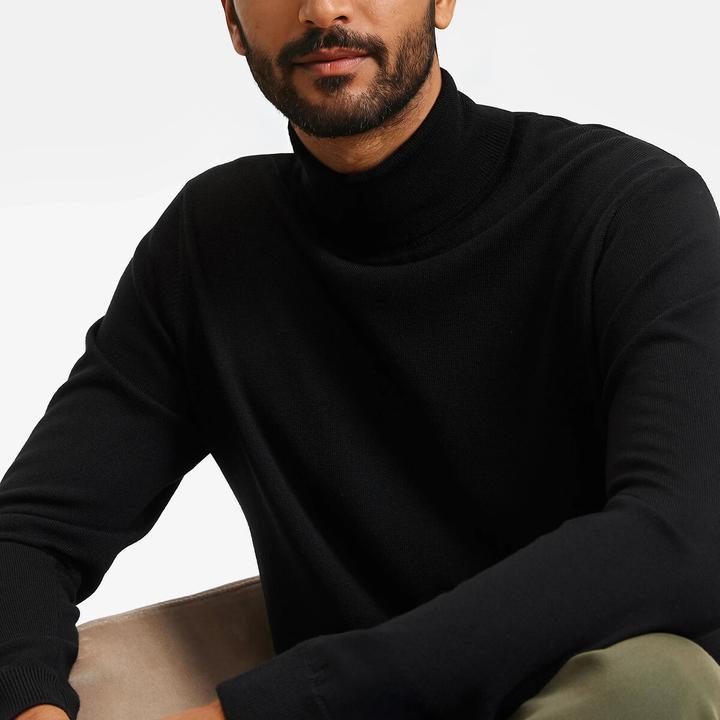 Produktbild La Redoute Collections Rollkragenpullover aus 100% Merinowolle (XXL)