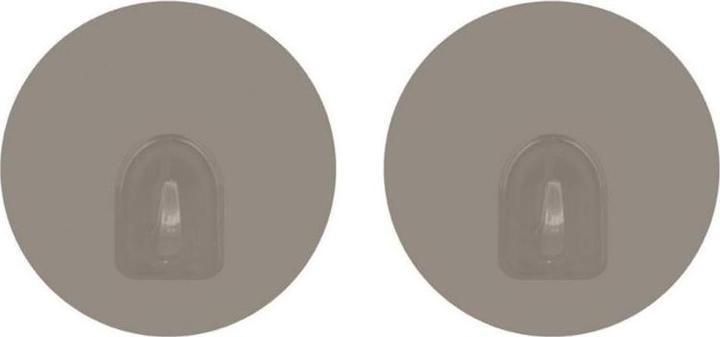Actual product image MSV Patère Transparent Sur Fond Rond 8cm Beige