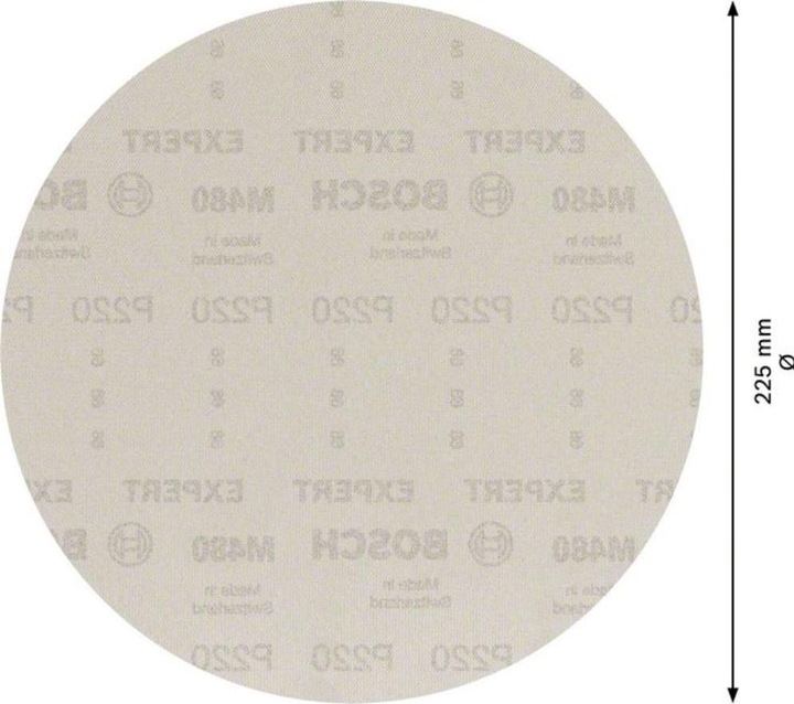Produktbild Bosch Professional Zubehör EXPERT M480 Schleifnetz für Trockenbauschleifer, 225 mm, G 220, 25-tlg. (220)
