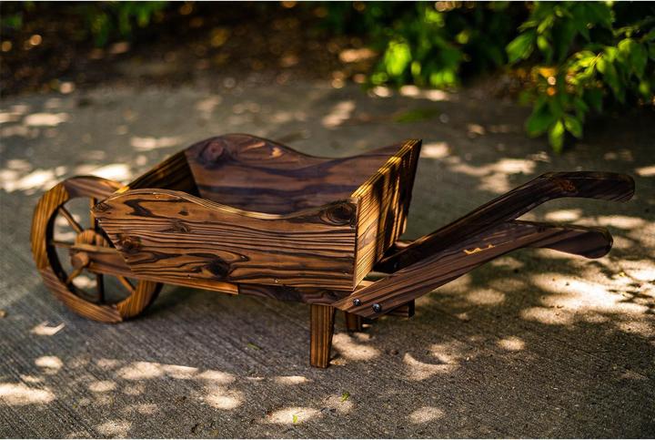 Produktbild HTI-Living Holzschubkarre Natur Sommerset