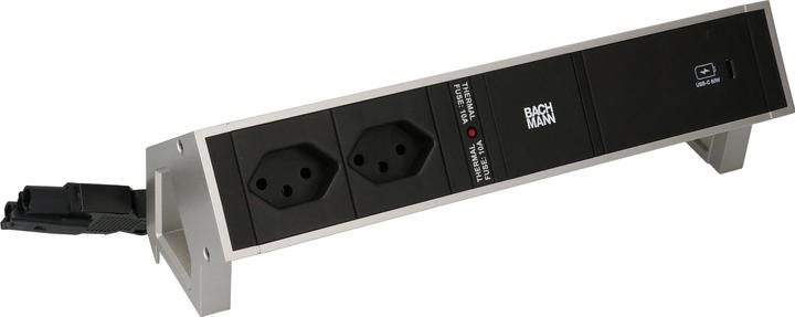 Produktbild Bachmann Tischsteckdosenleiste DESK 2, 2x T13, 1x USB C (2x, Typ 13)