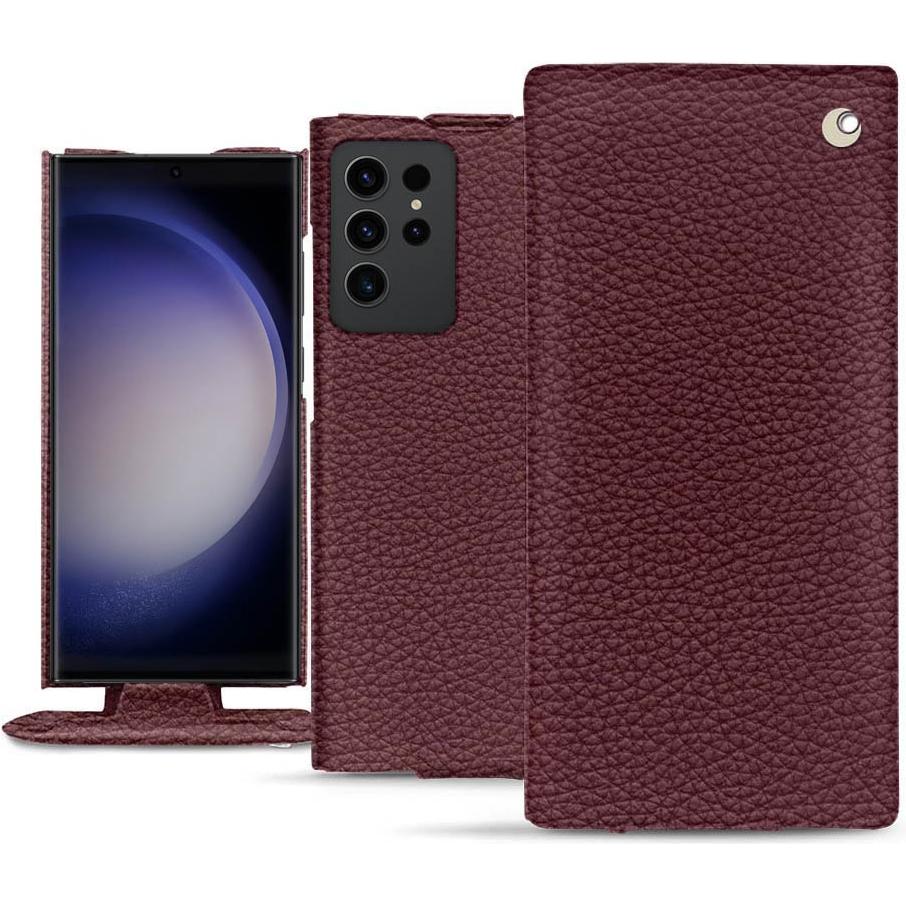 Thumbnail - Noreve Lederschutzhülle vertikal (Samsung Galaxy S23 Ultra), Smartphone Hülle, Violett