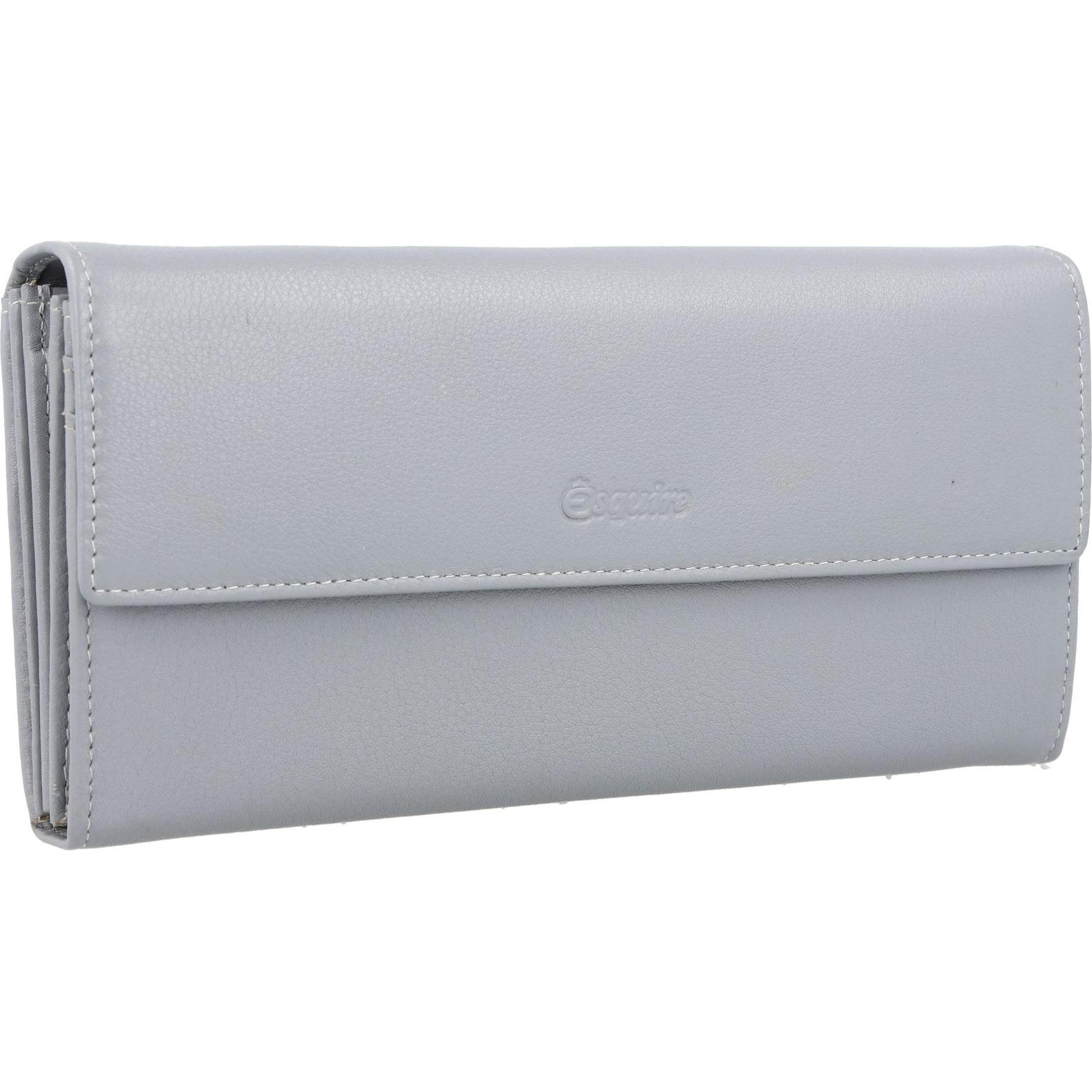Thumbnail - Esquire, Damen, Portemonnaie, Viktoria Geldbörse RFID Leder 18,5 cm, Grau