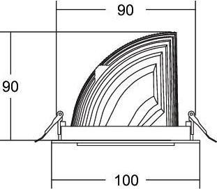 Image du produit Brumberg Spot encastré de plafond à LED BRUM (1800 lm)