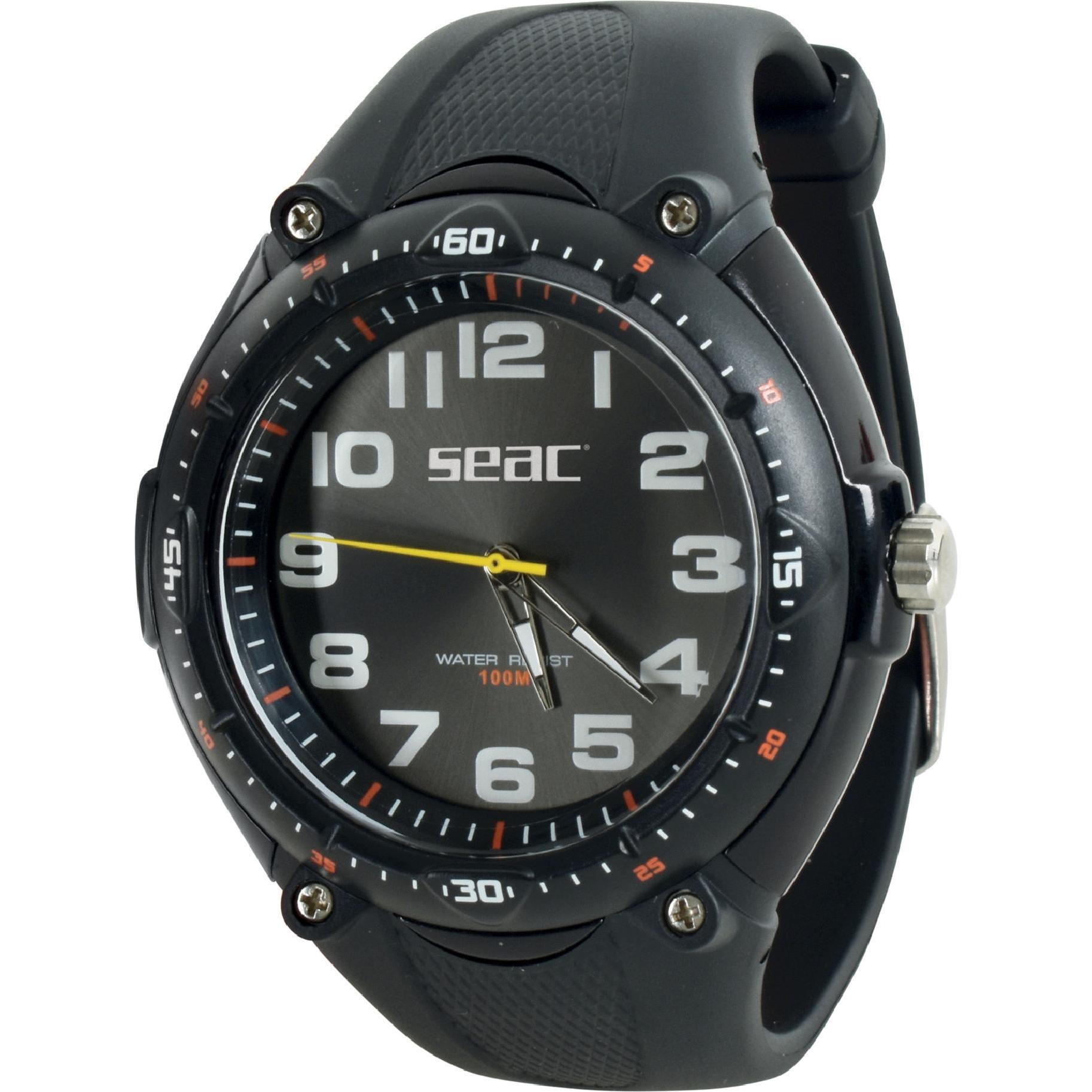 Seac, Armbanduhr, Uhr Mover, Schwarz