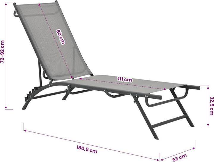 Immagine prodotto vidaXL Sonnenliege (180.50 cm)