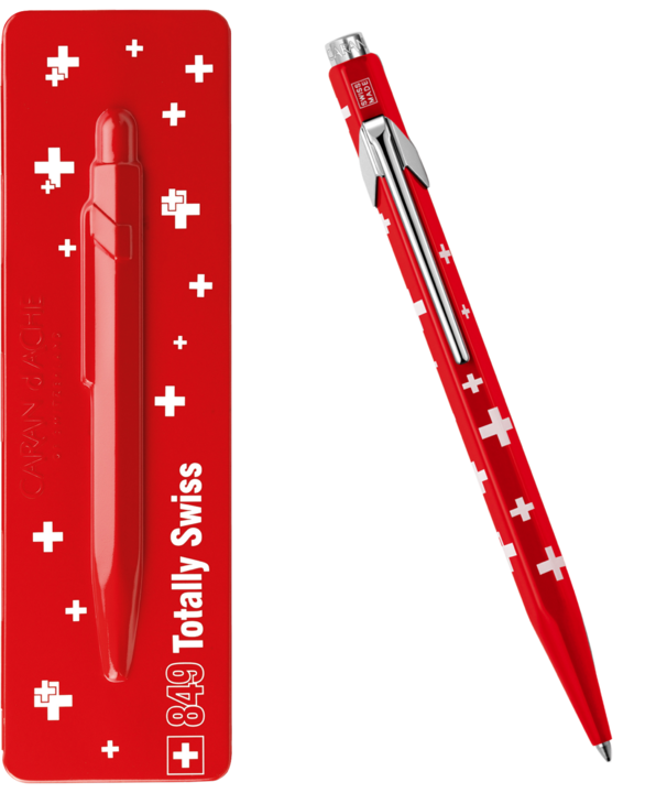 Image du produit Caran d'Ache 849 Totally Swiss mit Etui (Blanc, Rouge, 1 x)