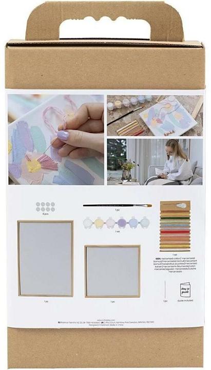 Actual product image Creativ Company Craft Kit Embroidery - Pictures - pastel colours (977862)