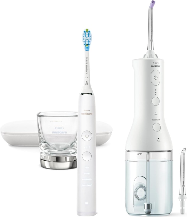Actual product image Philips Sonicare Diamond Clean 9000 & Cordless Power Flosser 3000 (Sonic toothbrush)