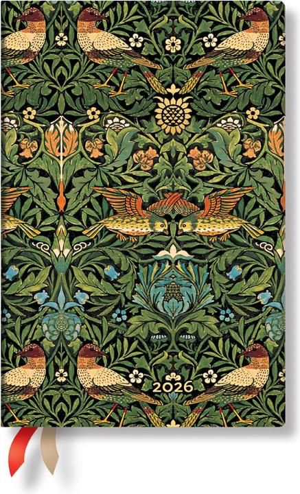 Immagine prodotto Paperblanks Ordine del giorno Morris Oiseaux 2026 (1 settimana / 2 pagine)