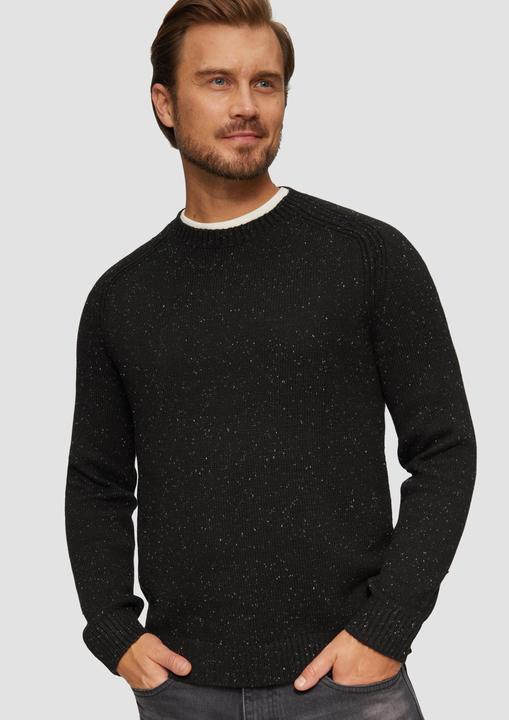 Produktbild S.Oliver Strickpullover Crew-Neck-Pullover mit Farbeffekt (L)