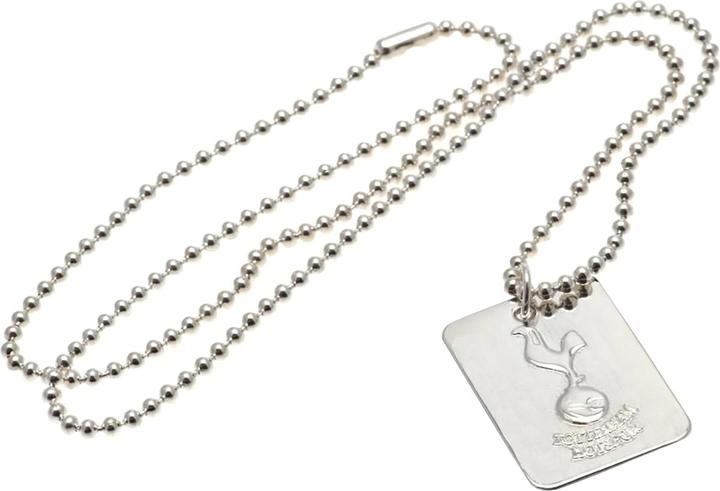Tottenham Hotspur FC versilbertes Dog Tag und Kette (100% Metall)