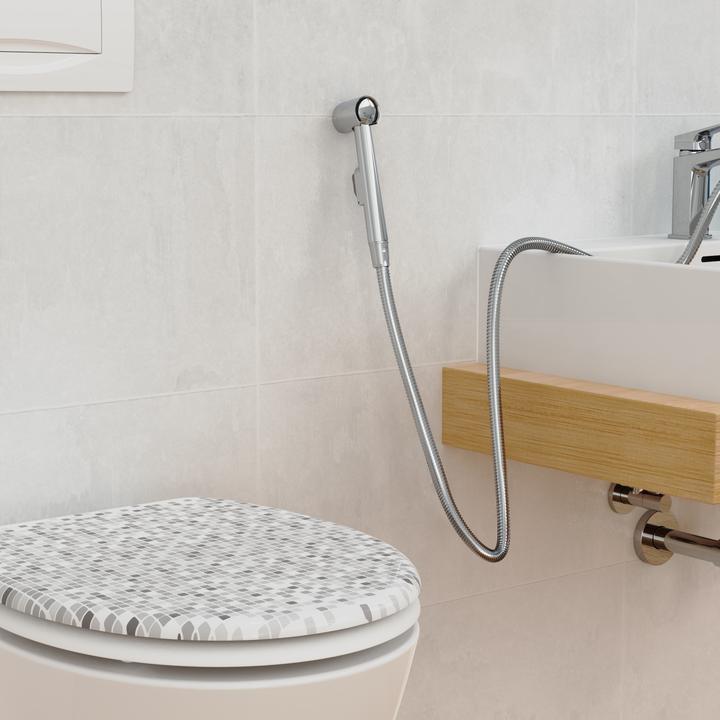 Actual product image Eisl Shower head Hose Bathroom Washbasin Shower Chrome Water-saving seal DX25