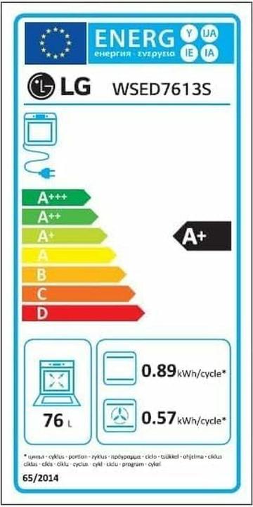 Energie-Label LG WSED7613S