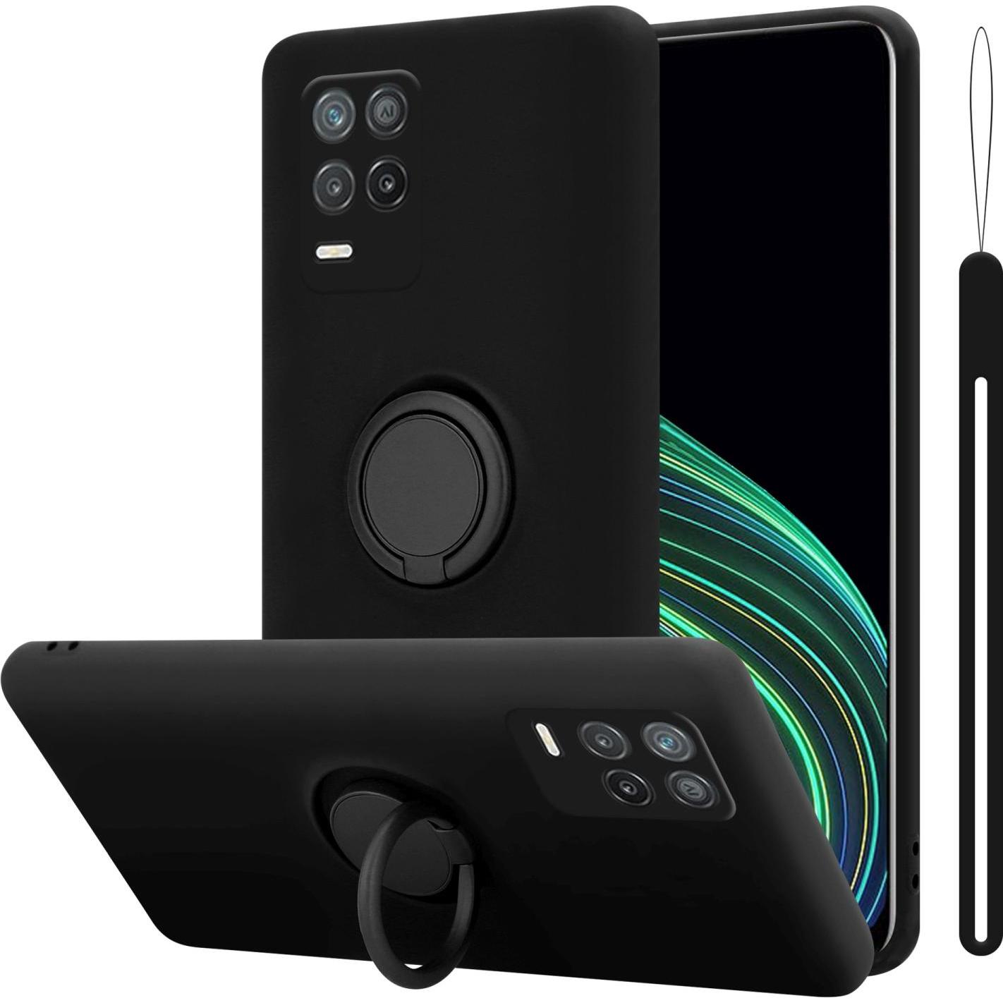 Cadorabo TPU Liquid Ring Silicone Case Hülle für Realme 8 5G / V13 / Q3 / Q3i / Narzo 30 5G (Realme V13, Realme Narzo 30...