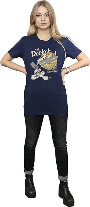 Immagine prodotto Looney Tunes Maglietta da donna/ragazzo Rocket Board Wile E Coyote in cotone (L)