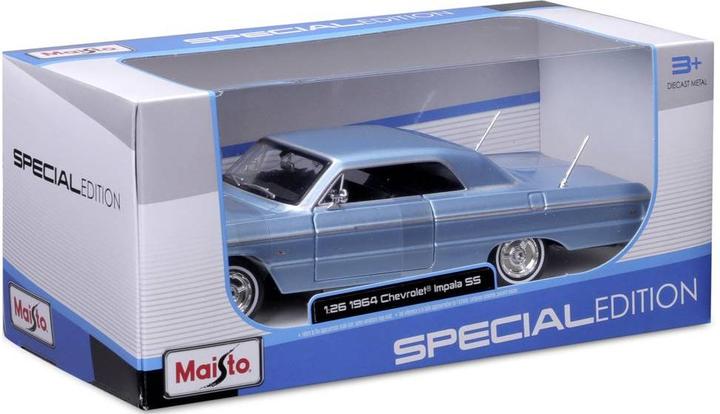 Produktbild Maisto Chevrolet Impala 1964 1/24 blau