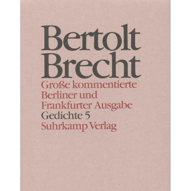 Brecht:Werke. Grosse kommentierte Ber.15, Belletristik